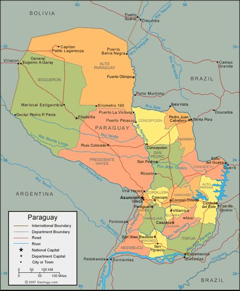 Paraguay Map