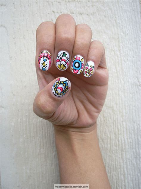 Freestyle nails for the masses | Cute nails, Cute summer nails, Mexican