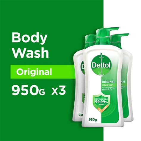 Bundle Of 3 Dettol Anti Bacterial Body Wash Original 950G Shopee