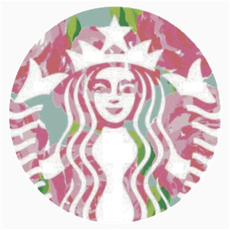 Pink Starbucks Logo: Stickers | Redbubble