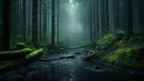 Dark Green Forest Stock Photos, Images and Backgrounds for Free Download