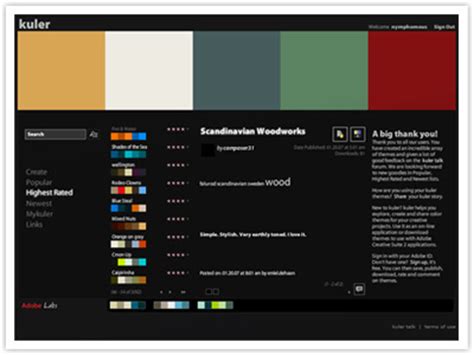 Kuler Colors – Adobe gets its scheme on | Design Reverb