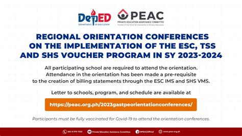 Regional Orientation Conferences On The Implementation Of ESC TSS And