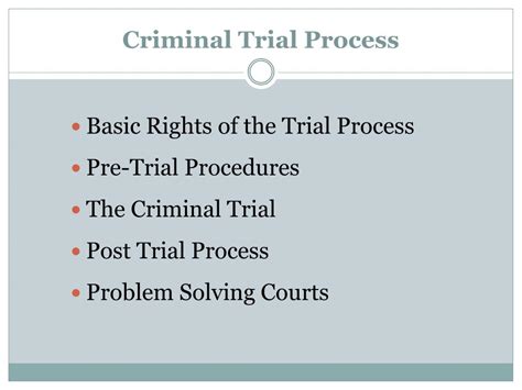 PPT - Criminal Trial Process PowerPoint Presentation, free download ...