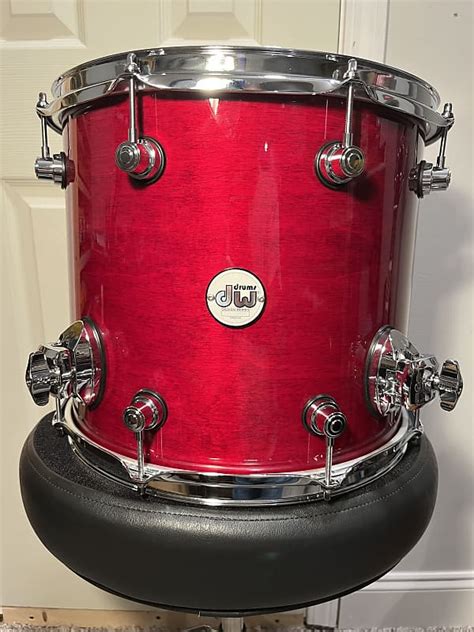 Dw Design Series Floor Tom 12 X 14 Inch Cherry Stain Reverb