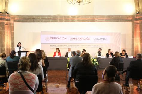 Firma de Convenio SEP CONAVIM Comisión Nacional para Prevenir y