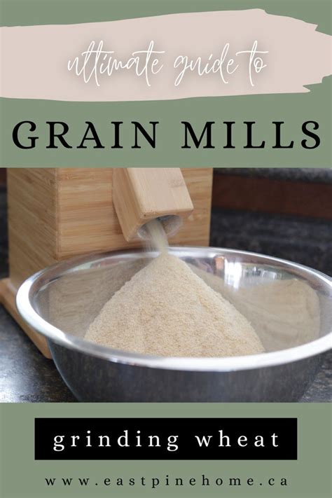 Grain Mill Grinding Grains Freshly Milled Flour Grinding Flour