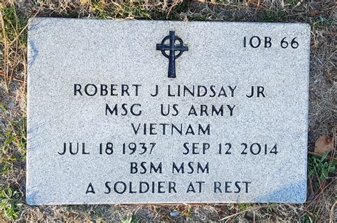 MSG Robert J Lindsay Jr 1937 2014 Find A Grave Memorial