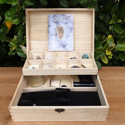 Coffret Acrylique Rangement Minéraux Collection Géodes Et Minéraux