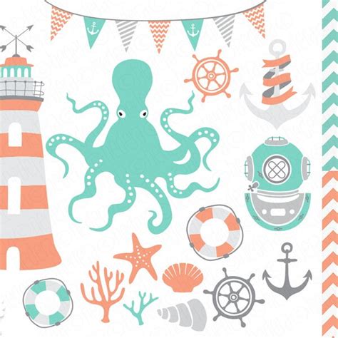 Nautical Clip Art Etsy