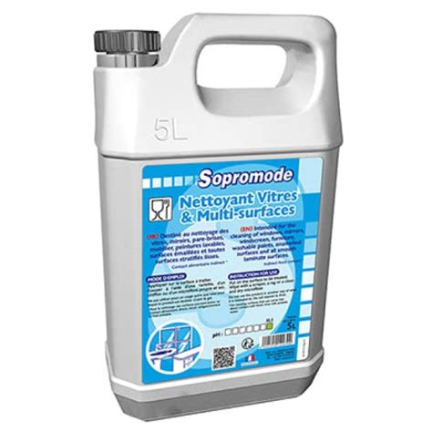 Nettoyant Vitres Et Multi Surfaces Sopromode Bidon De 5L Aci Caraibes