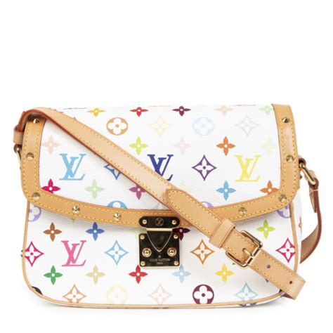 Louis Vuitton Multicolor Monogram White Sologne Cross Body Bag Labellov