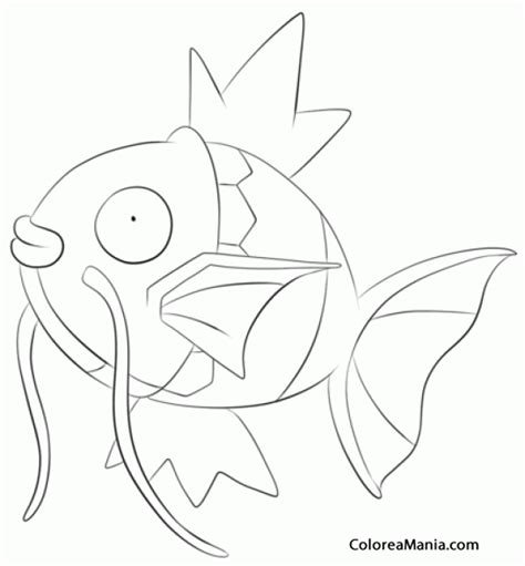 Colorear Magikarp Pokemon Dibujo Para Colorear Gratis