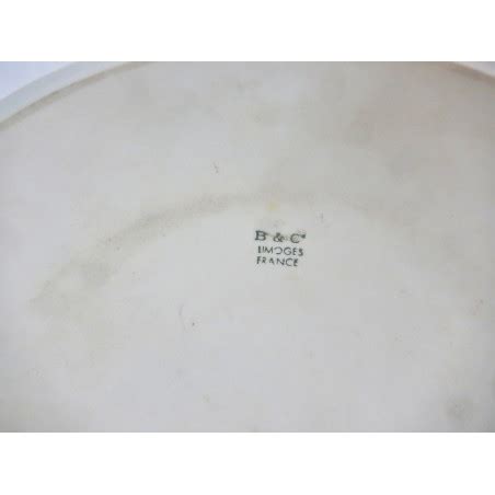 PLAT A TARTE PORCELAINE BERNARDAUD B C LIMOGES