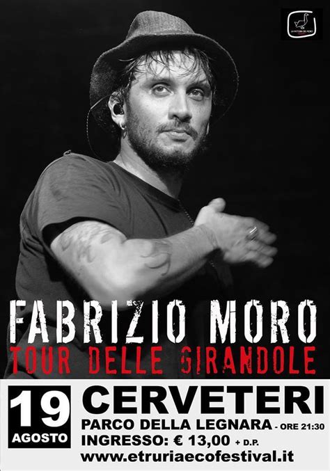 Cerveteri Il Tour Delle Girandole Di Fabrizio Moro Sul Palco Dell