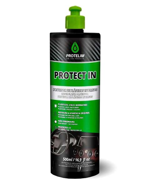 Protelim Protect In 500ml Revitalizador Plásticos Vinis e Borrachas