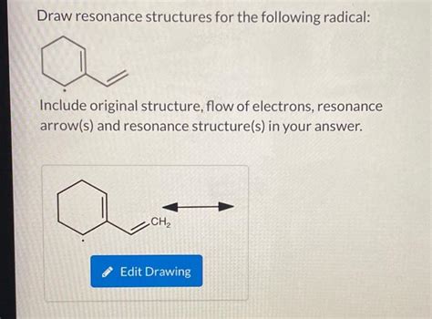 Solved Using Fishhook Arrows Draw The Resonance Chegg