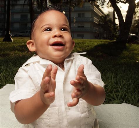 Baby clapping stock image. Image of adorable, being, well - 9502823