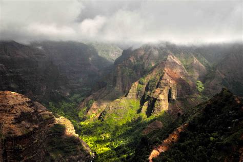 Gambar : pemandangan, gunung, lembah, Pegunungan, jurang, kawah, Hawai, medan, punggung bukit ...