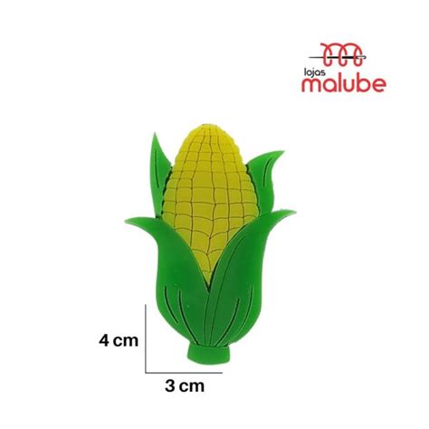 Aplique acrílico espiga de milho c 02 unidades Lojas Malube