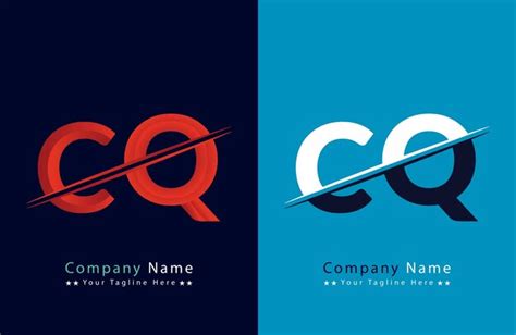 Premium Vector Cq Letter Logo Template Illustration Design