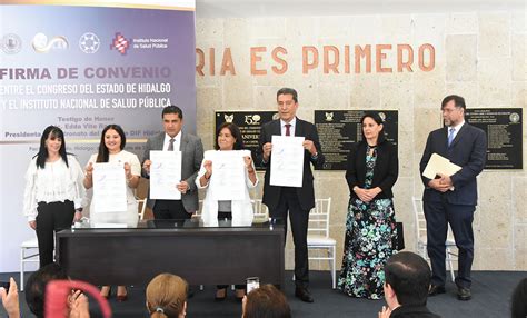 Firma Congreso local convenio con el Instituto Nacional de Salud Pública