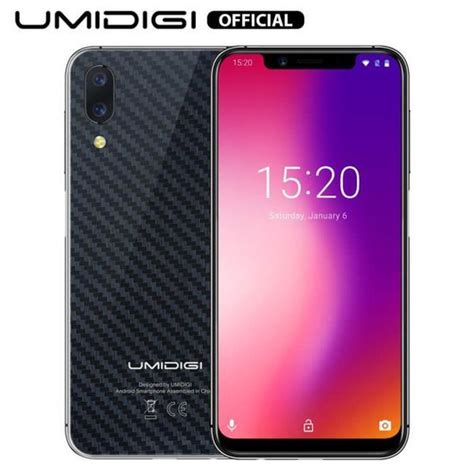 UMIDIGI One Pro Smartphone 64Go Noir Android 8 1 5 9 écran Helio P23