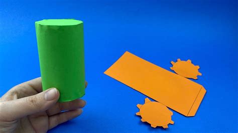 How To Make A Cylinder Easyway To Make Cylinder With Paper Youtube
