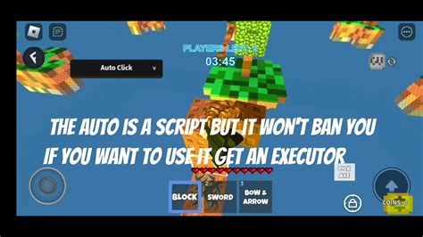 MOBILE AUTOCLICKER ROBLOX SKYWARS YouTube