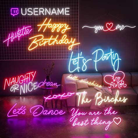 Personalice Flex Led Neon Signs Light Para La Decoraci N Del Etsy M Xico