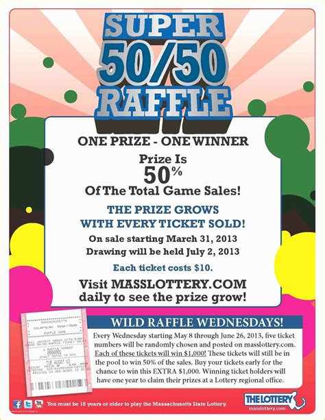 50 50 Raffle Flyer Template