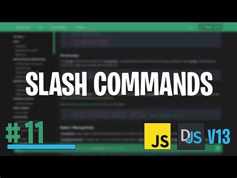 Como Fazer Sistema De Slash Commands Comandos Em Slash No Seu