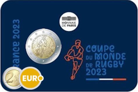 France 2023 2 Euros Coupe Du Monde De Rugby BU FDC Coincard Euronotes Be