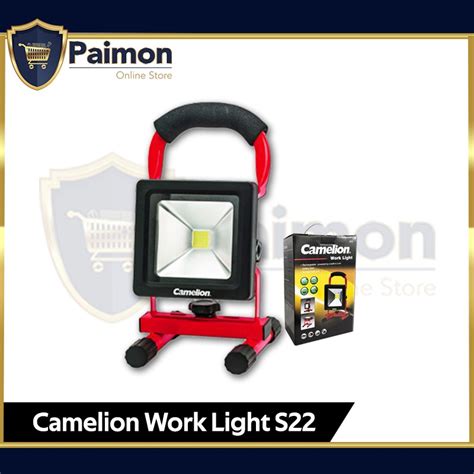 Jual Lampu Kerja Camelion Work Light S22 COB 20W Rechargeable Camelion