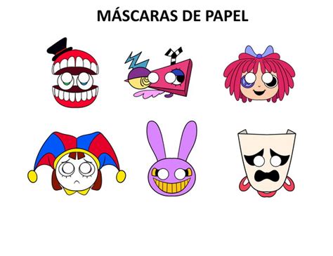 Mascaras De Papel The Amazing Digital Circus Produtos Elo