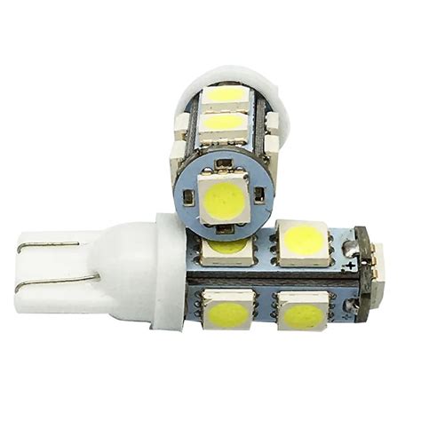 Led Car Dc 12v Lampada Light T10 9 Smd 5050 Super White 194 168 W5w T10