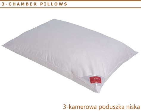 Poduszka Puchowa 3 Komorowa Gold Down HEFEL Soft Niska