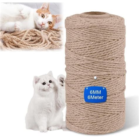 Corde En Sisal Naturel Pour Arbre À Chat 6 Mm X 60 M Corde De