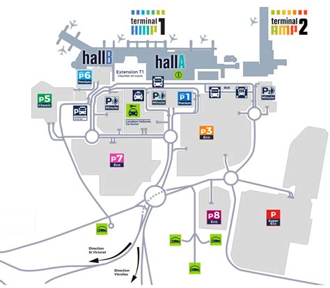 Quel est le plan des parkings de l aéroport Aéroport Marseille Provence