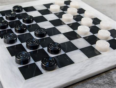 Radicaln Checkers Board Game 15 Inches White And Black