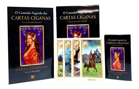 Box Caminho Sagrado Cartas Cigana Livro Baralho 36 Cartas