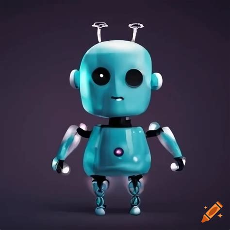 Cute Robot Illustration On Craiyon