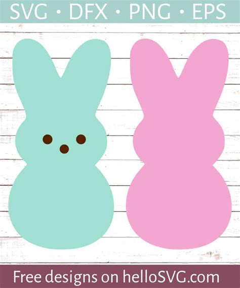 Easter Peeps SVG - Free SVG files | HelloSVG.com