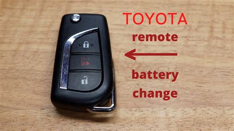 How To Toyota Key Fob Remote Keyless Battery Change Replace YouTube