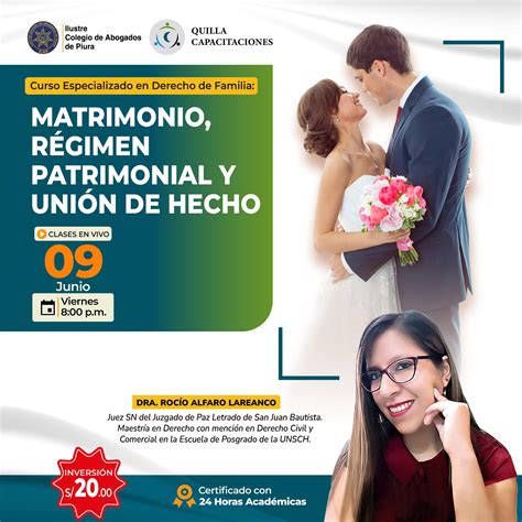 Quilla Curso Especializado En Derecho De Familia Matrimonio R Gimen