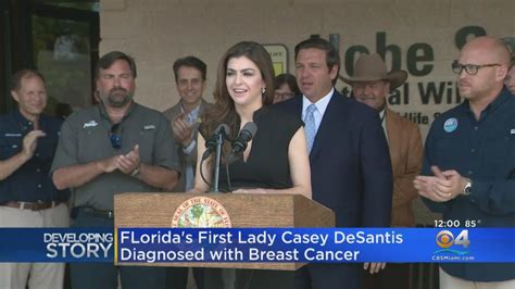 Floridas First Lady Casey Desantis Diagnosed With Breast Cancer Youtube