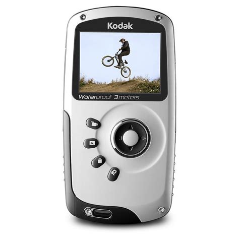 Kodak Playsport Zx Hd Waterproof Pocket Video Camera Blue N Free