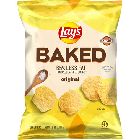 Lay's Baked Original Regular , 65% Less Fat Potato Chips 6.OZ (170.1g) - Click Cuisine