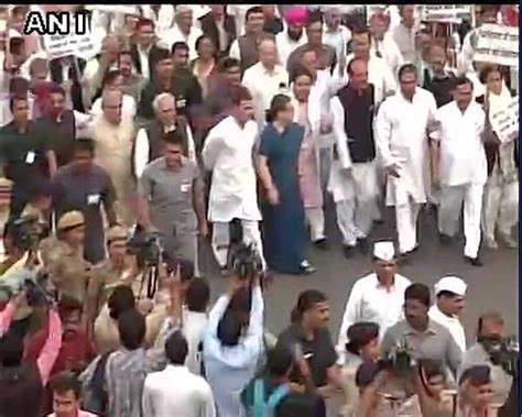 Congress Leaders March To Rashtrapati Bhavan Over Intolerance The