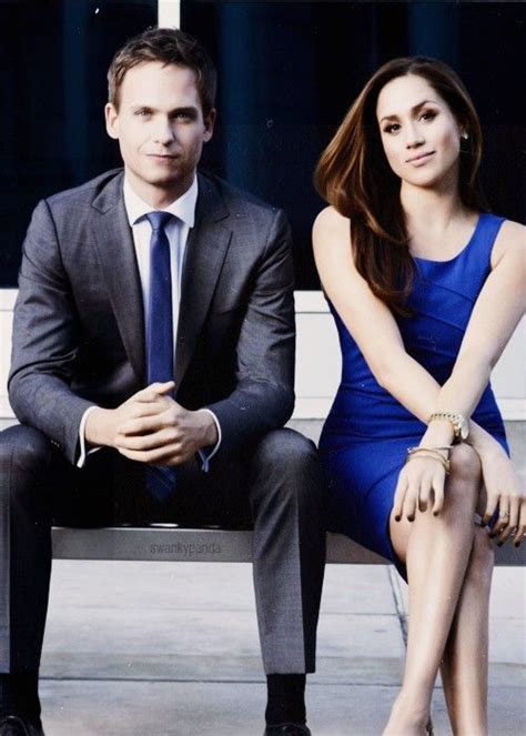 Suits Mike Ross And Rachel Zane Patrick J Adams And Meghan Markle Serie